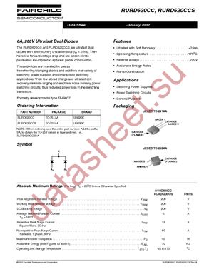 RURD620CCS9A_F085 datasheet  